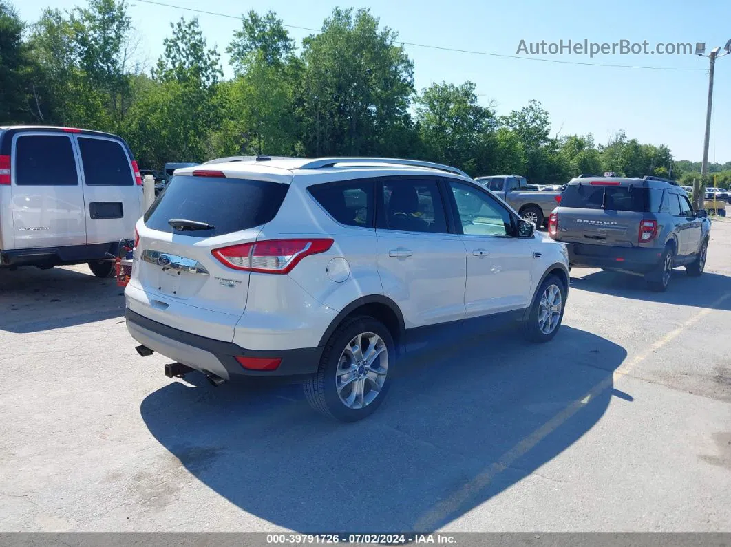 2016 Ford Escape Titanium White vin: 1FMCU9JX2GUC84974