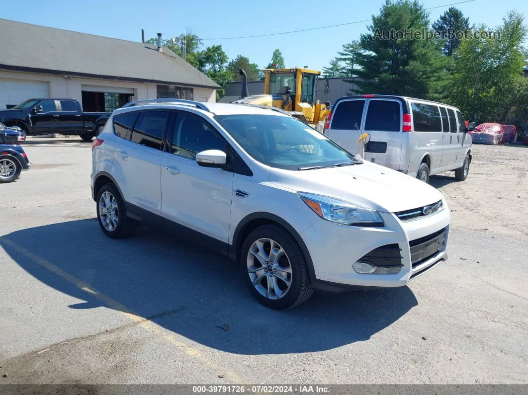 2016 Ford Escape Titanium White vin: 1FMCU9JX2GUC84974