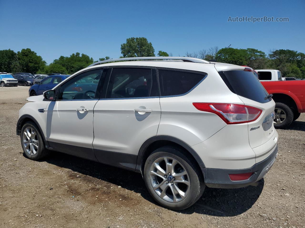 2015 Ford Escape Titanium Белый vin: 1FMCU9JX3FUB01144