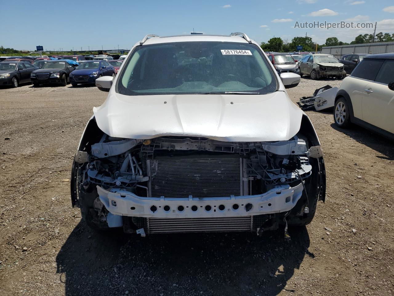 2015 Ford Escape Titanium White vin: 1FMCU9JX3FUB01144