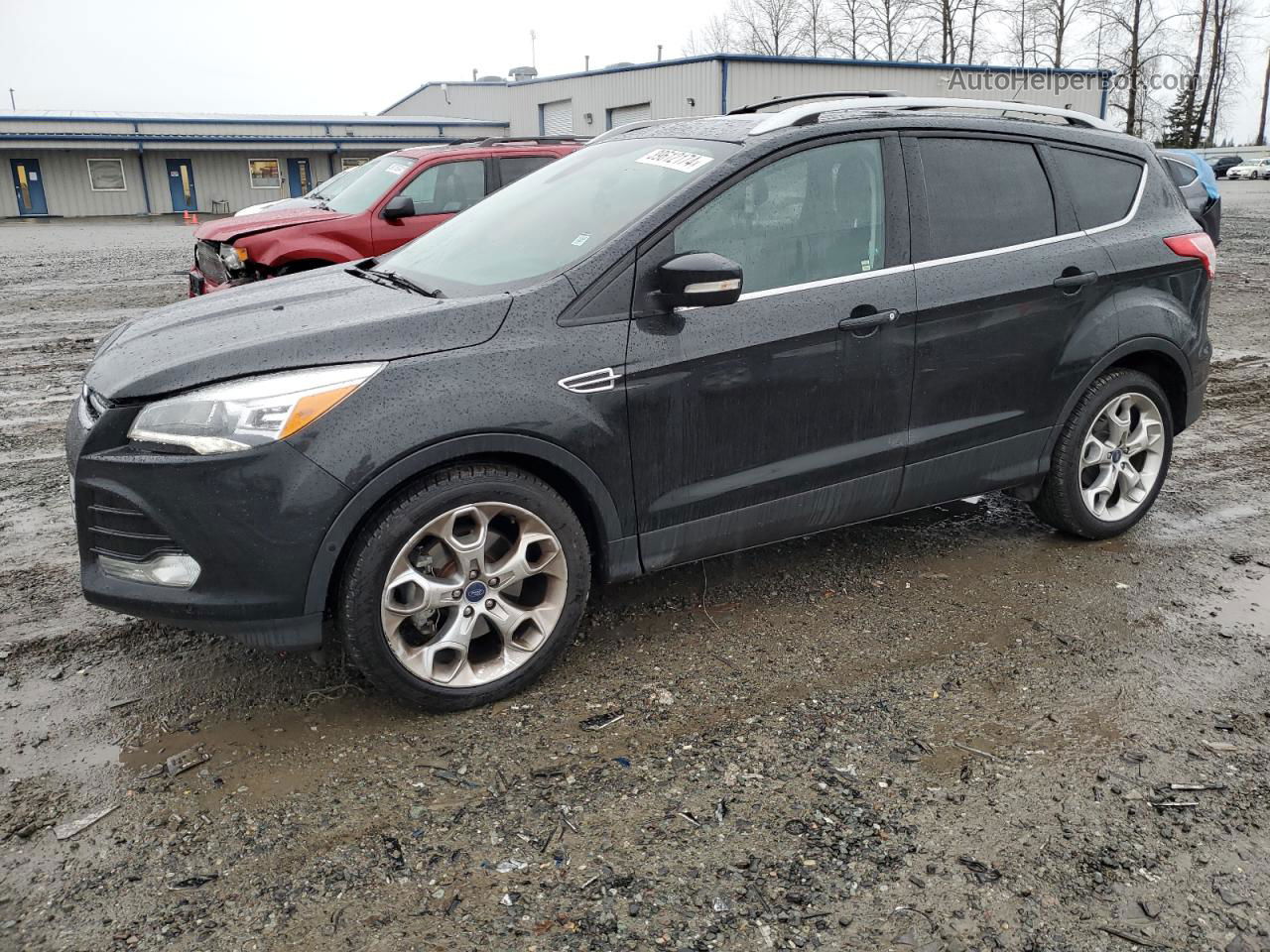 2014 Ford Escape Titanium Черный vin: 1FMCU9JX4EUC00098