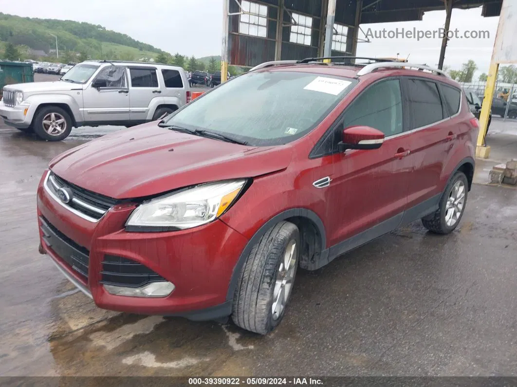 2014 Ford Escape Titanium Maroon vin: 1FMCU9JX6EUB42138