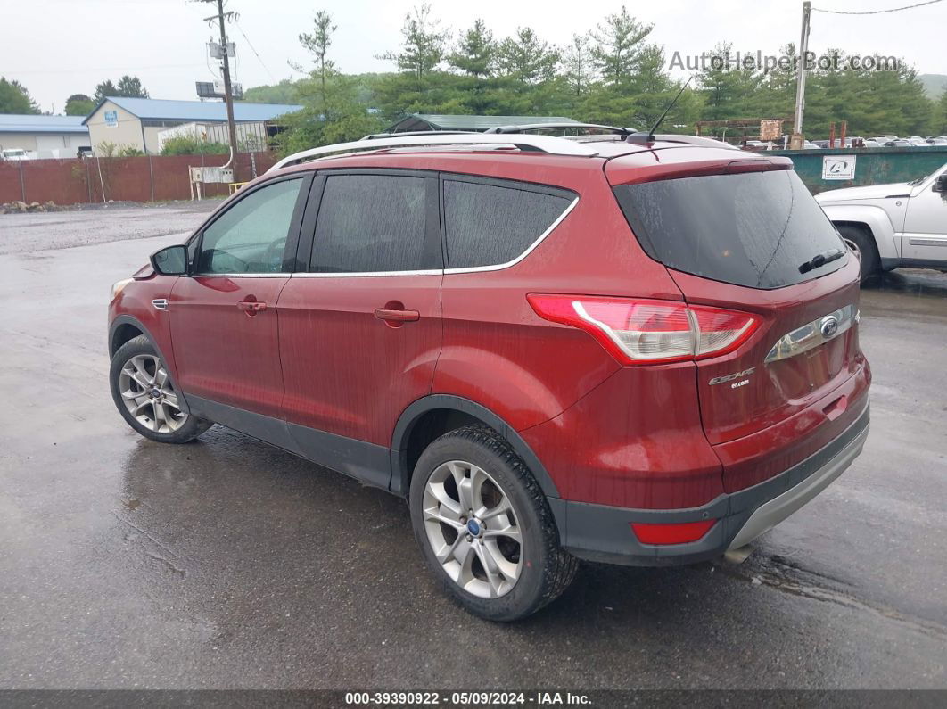 2014 Ford Escape Titanium Maroon vin: 1FMCU9JX6EUB42138