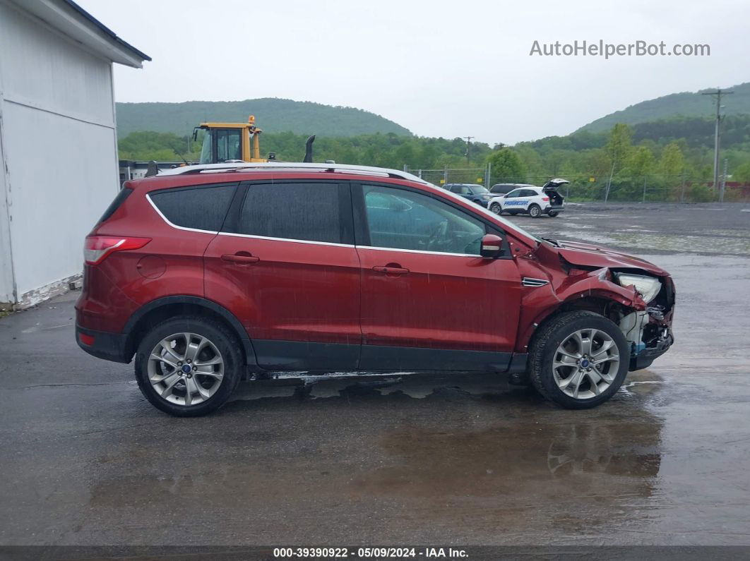 2014 Ford Escape Titanium Maroon vin: 1FMCU9JX6EUB42138