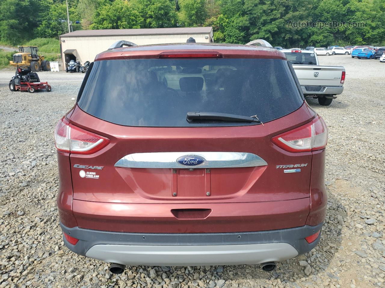 2014 Ford Escape Titanium Red vin: 1FMCU9JX6EUB42348