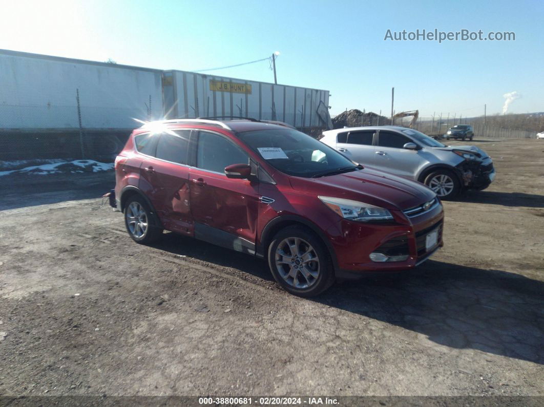 2015 Ford Escape Titanium Red vin: 1FMCU9JX7FUA48366