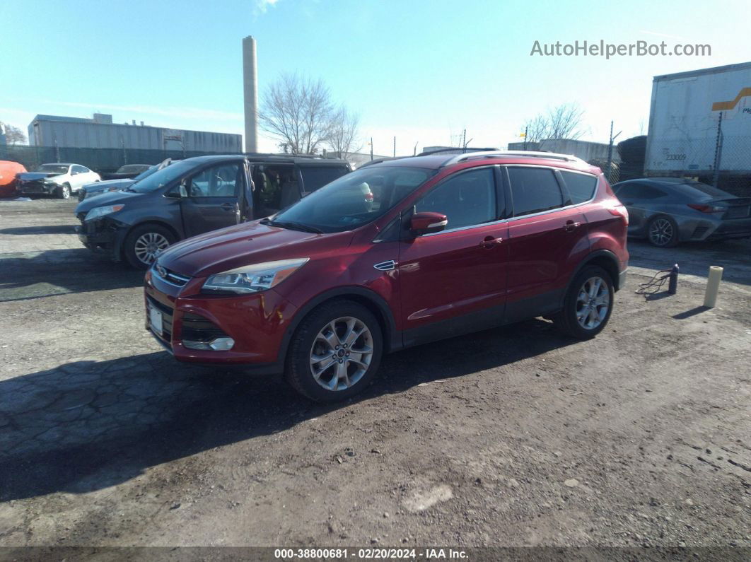 2015 Ford Escape Titanium Red vin: 1FMCU9JX7FUA48366