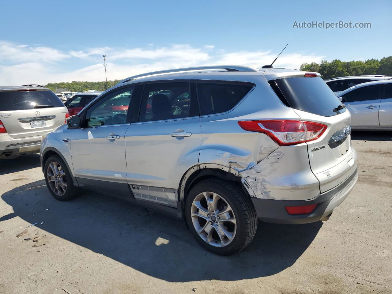 2015 Ford Escape Titanium Silver vin: 1FMCU9JX8FUC00574