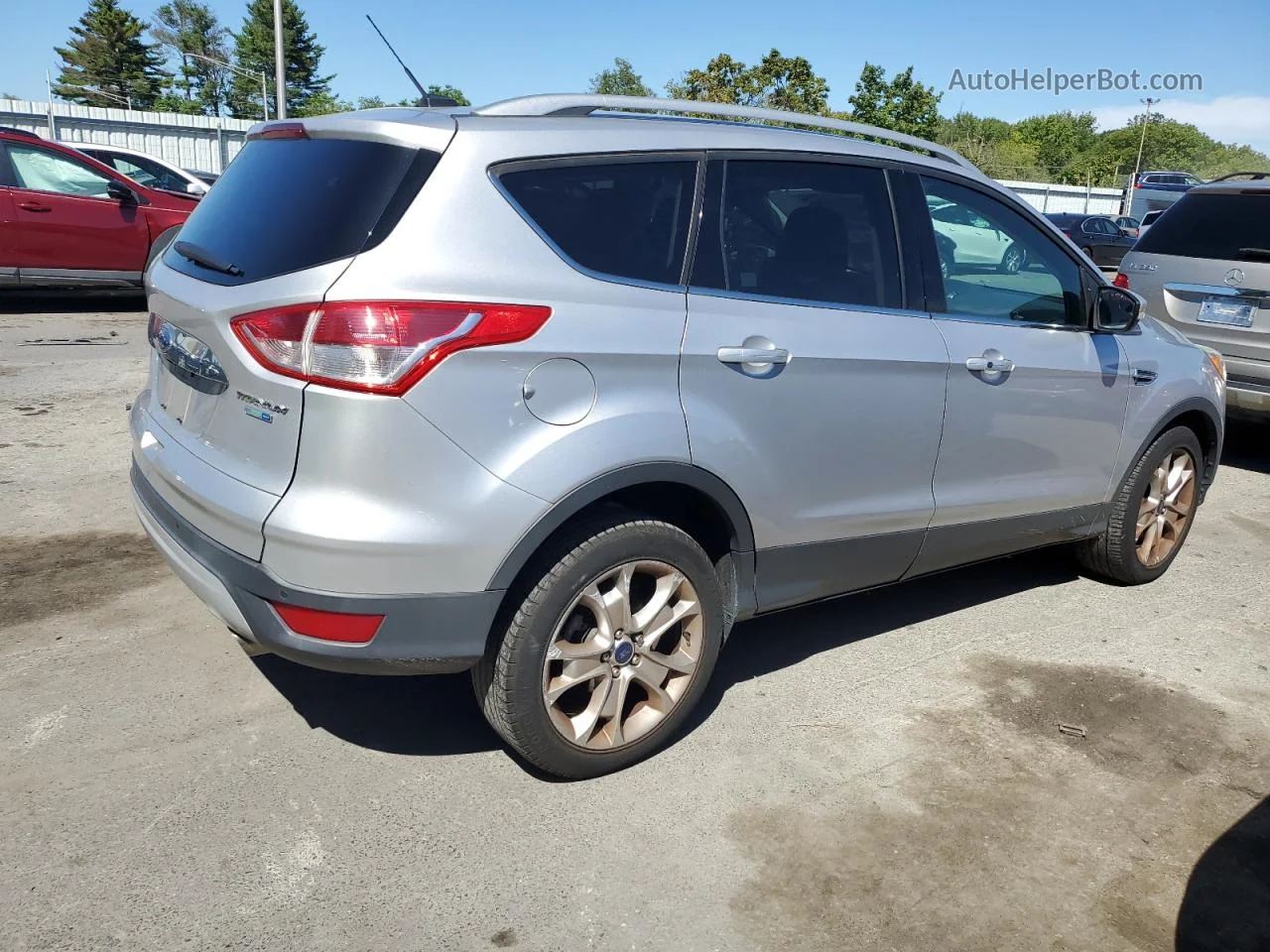 2015 Ford Escape Titanium Silver vin: 1FMCU9JX8FUC00574