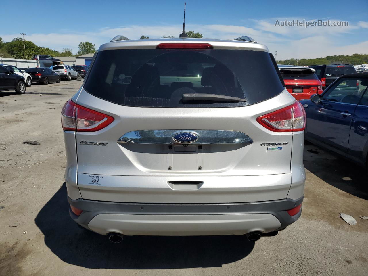 2015 Ford Escape Titanium Серебряный vin: 1FMCU9JX8FUC00574