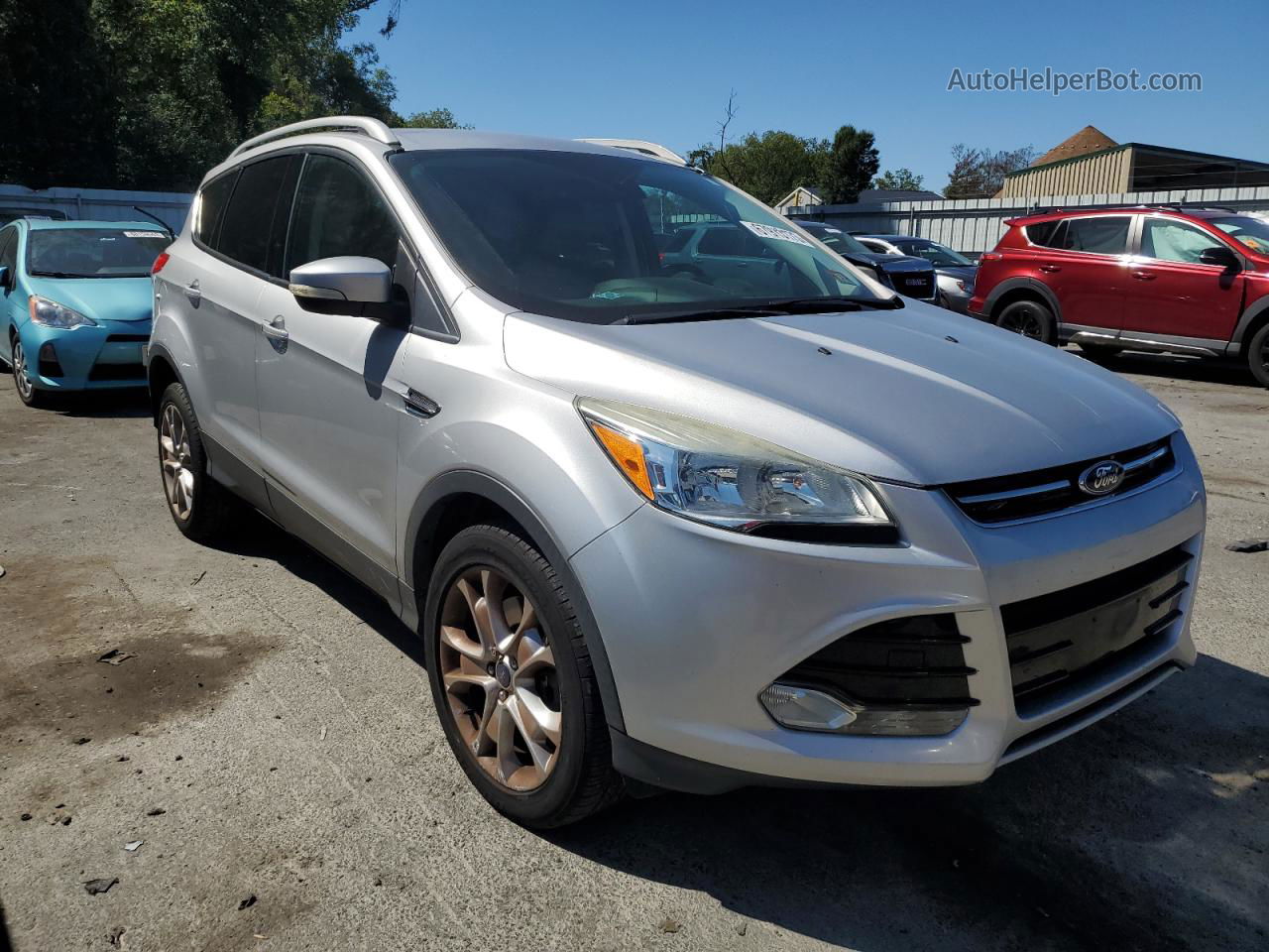 2015 Ford Escape Titanium Silver vin: 1FMCU9JX8FUC00574