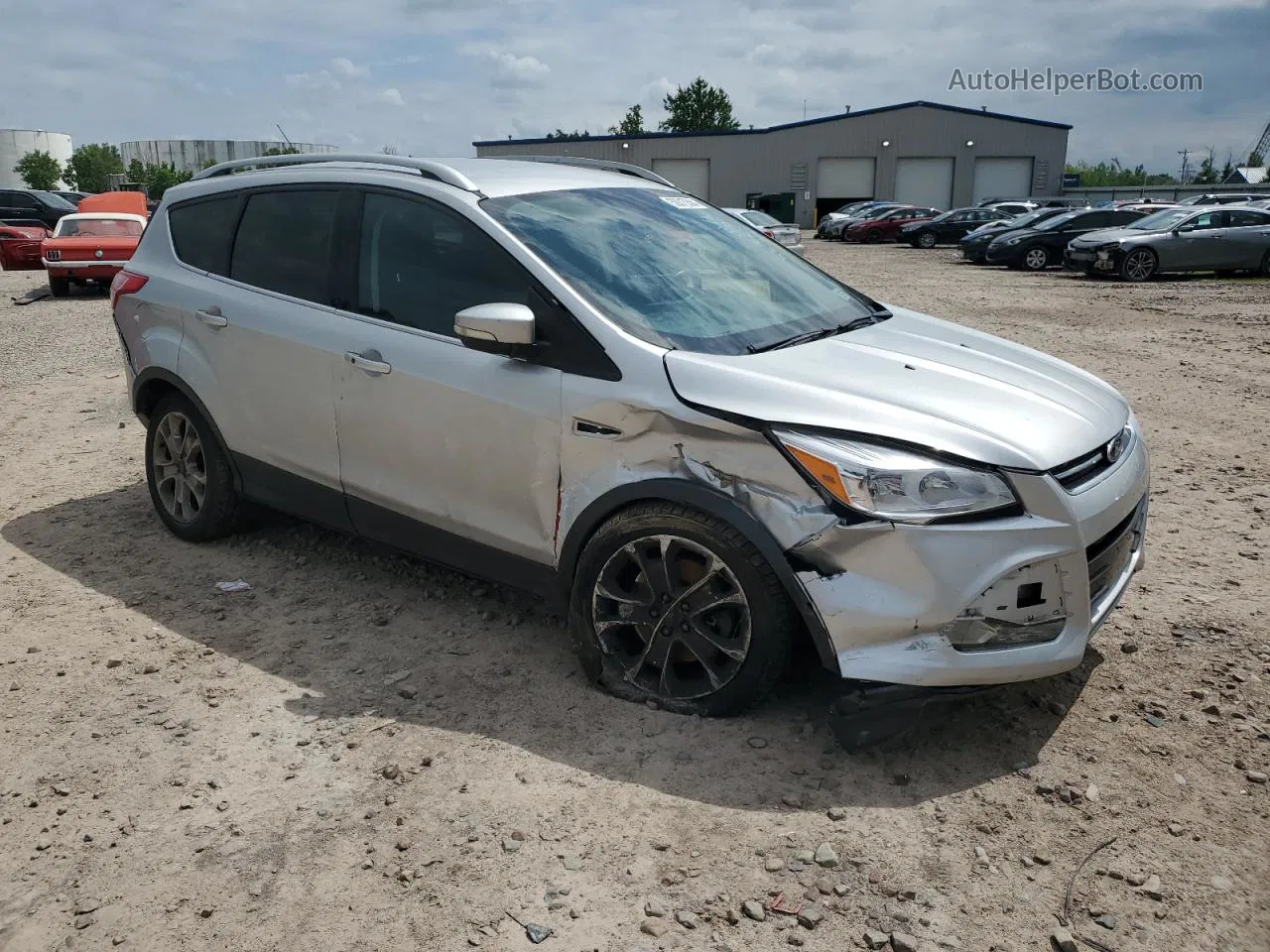 2015 Ford Escape Titanium Silver vin: 1FMCU9JX8FUC72892