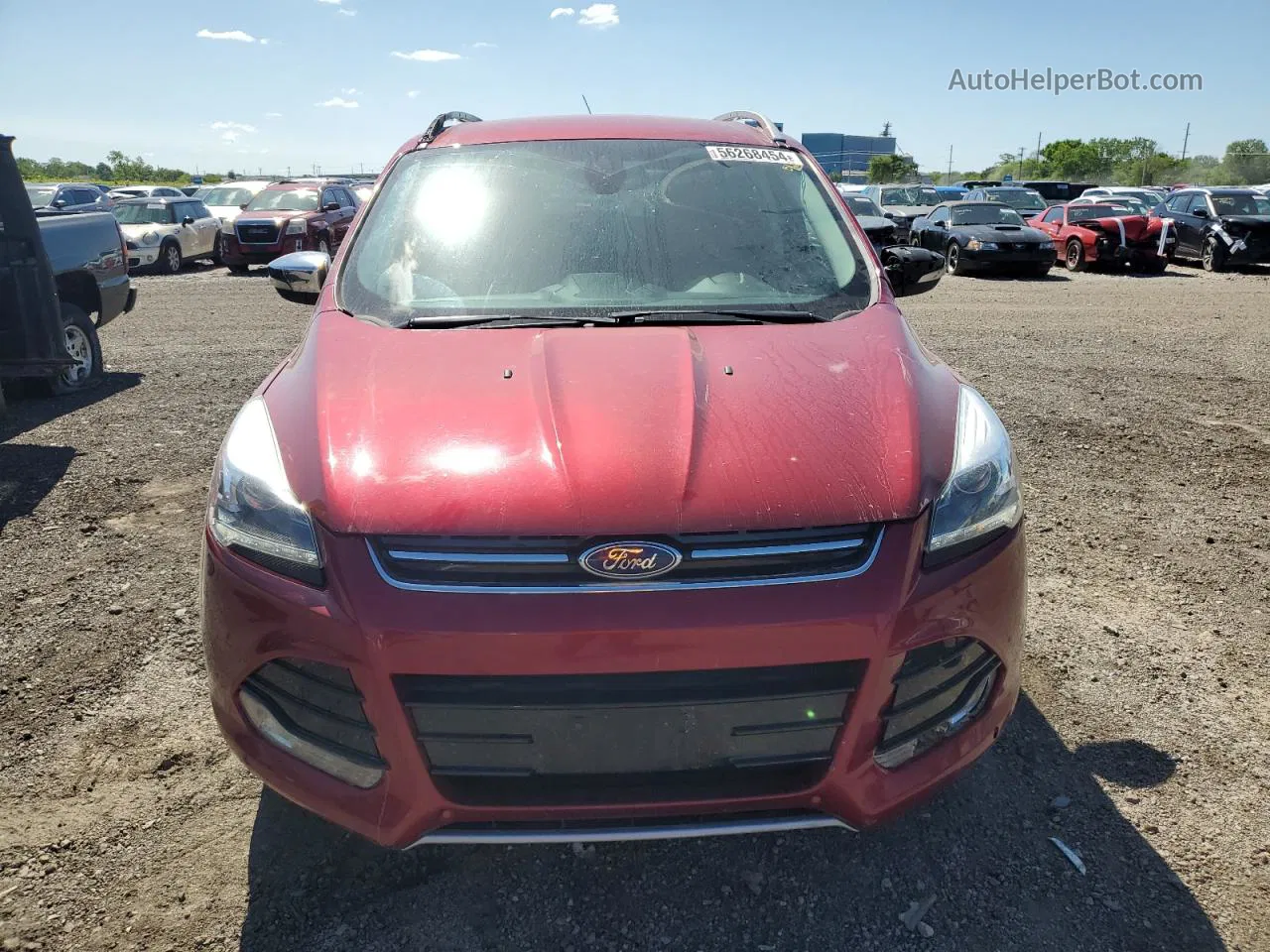 2015 Ford Escape Titanium Maroon vin: 1FMCU9JX9FUC62579