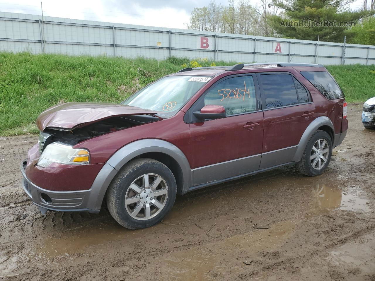 2008 Ford Taurus X Sel Burgundy vin: 1FMDK05W48GA44770