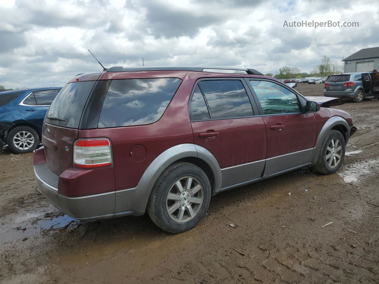 2008 Ford Taurus X Sel Burgundy vin: 1FMDK05W48GA44770