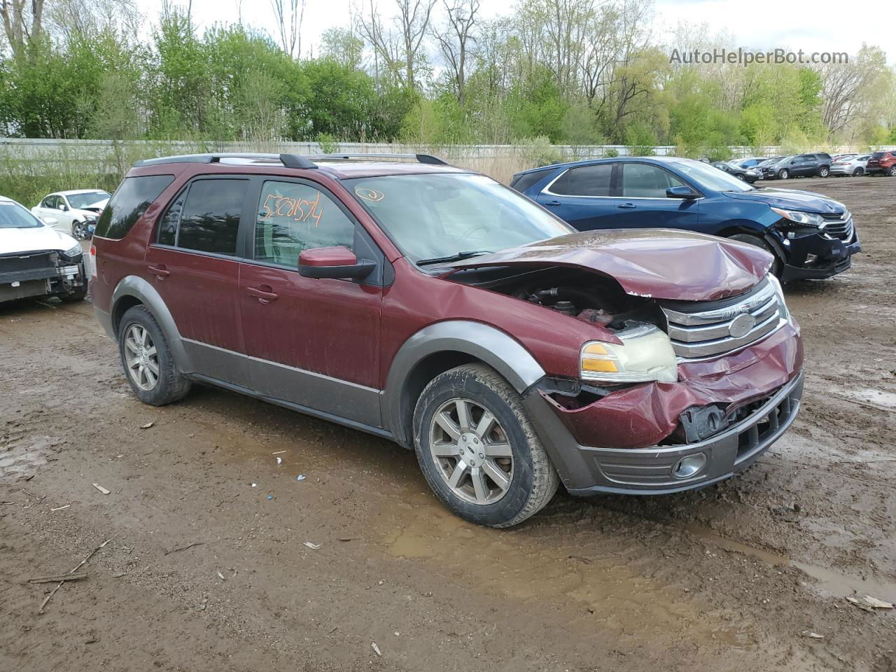 2008 Ford Taurus X Sel Burgundy vin: 1FMDK05W48GA44770