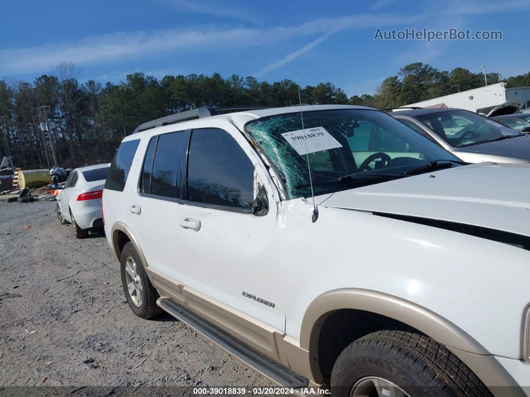 2005 Ford Explorer Eddie Bauer White vin: 1FMDU64KX5UB43277