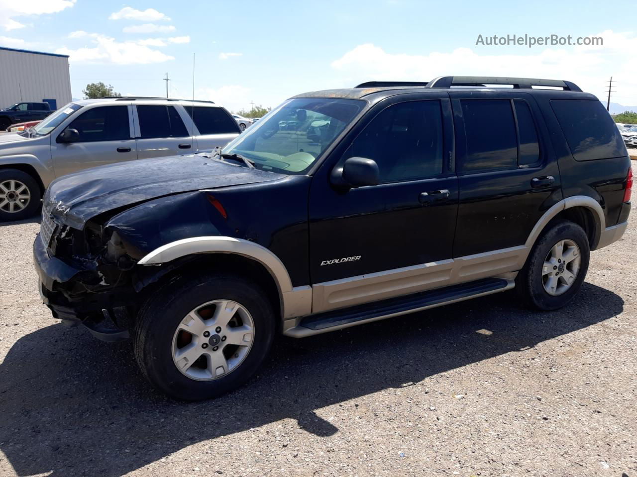 2005 Ford Explorer Eddie Bauer Black vin: 1FMDU64W25UB89575