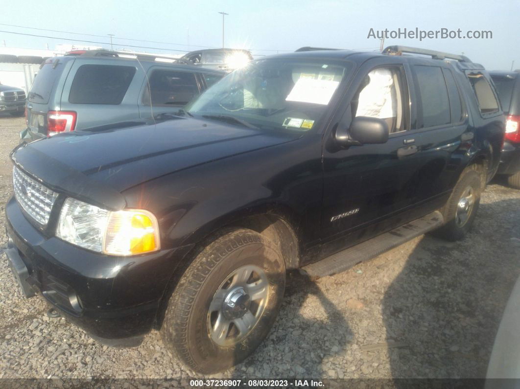 2005 Ford Explorer Xlt Black vin: 1FMDU73K85ZA76141