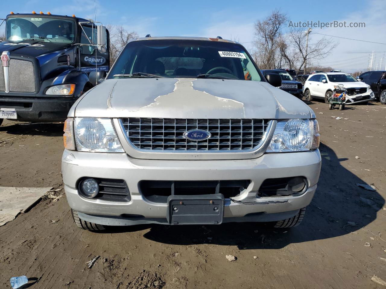 2005 Ford Explorer Xlt Silver vin: 1FMDU73W65UB87934