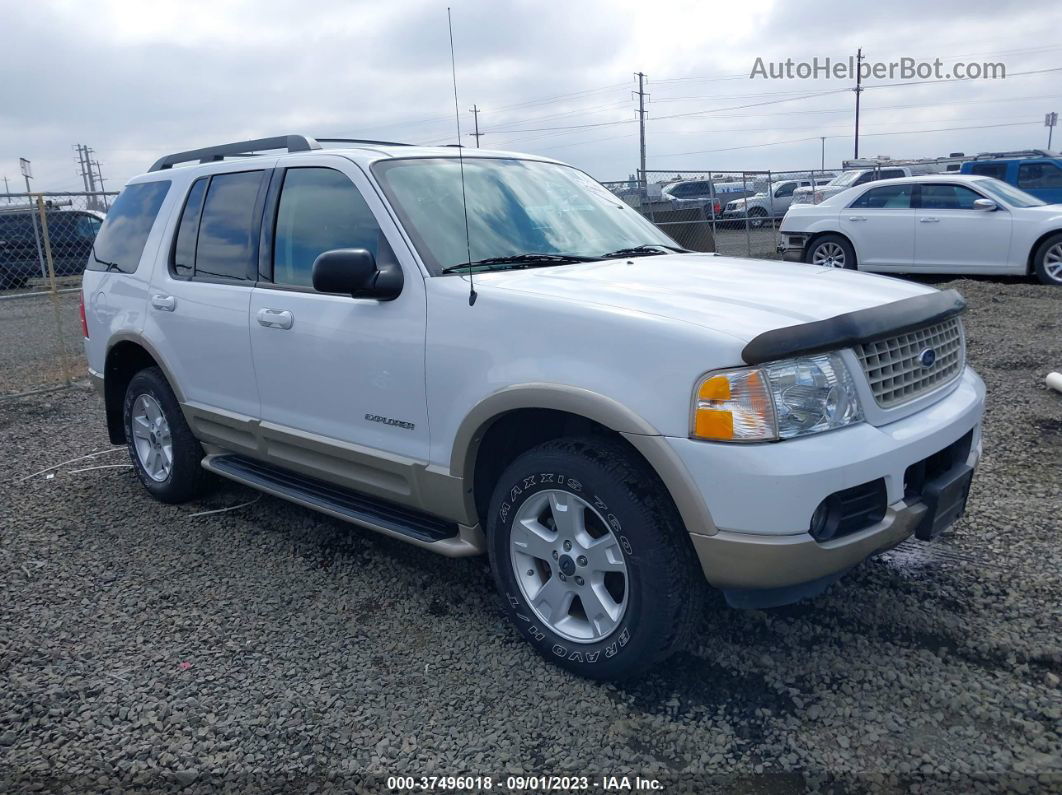 2005 Ford Explorer Eddie Bauer White vin: 1FMDU74K85ZA31814