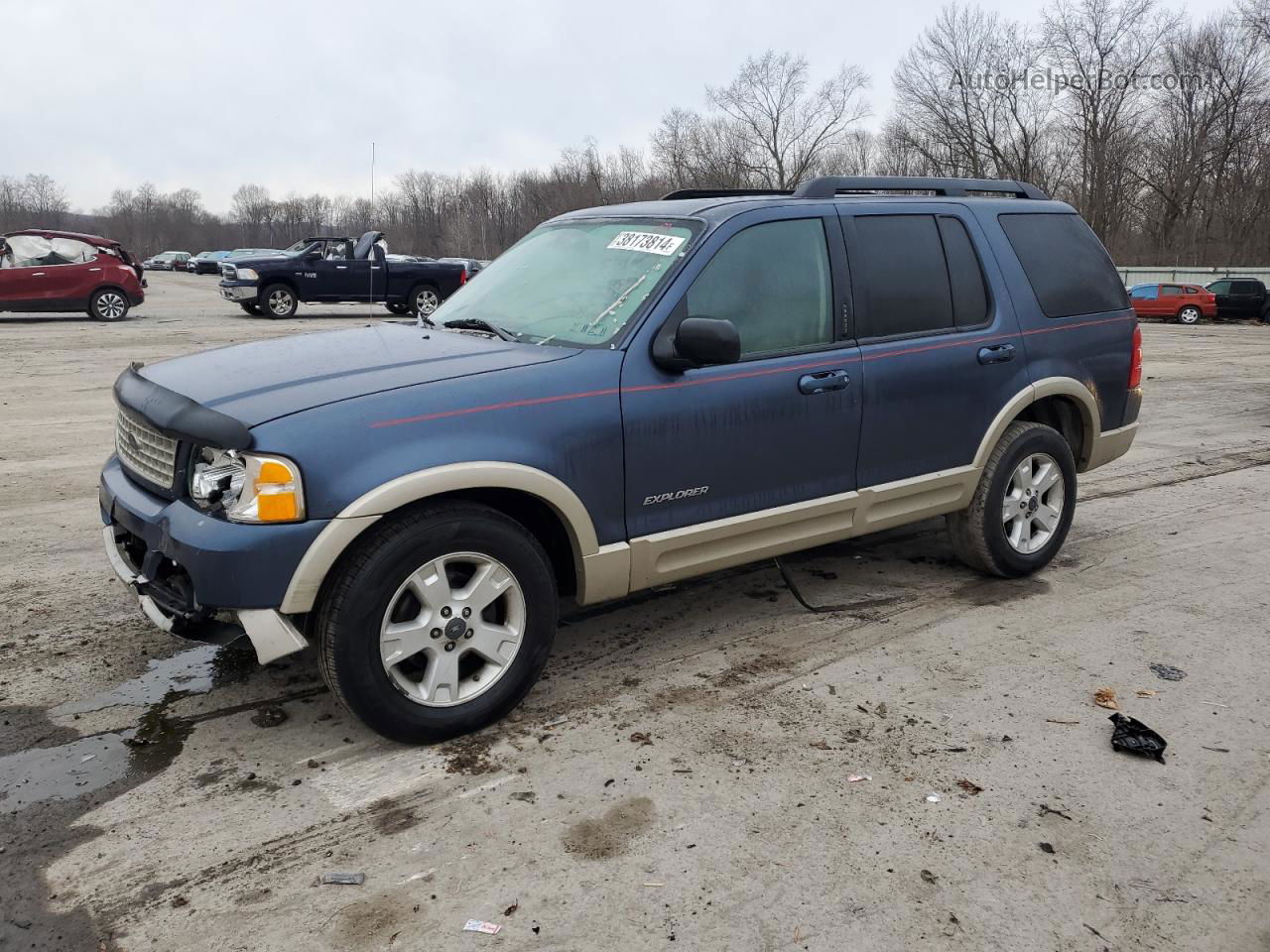 2005 Ford Explorer Eddie Bauer Blue vin: 1FMDU74W05ZA22320