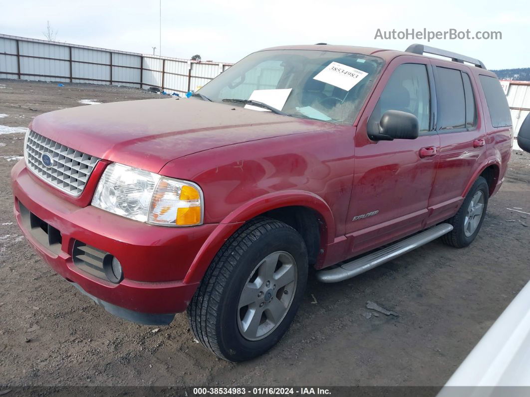 2005 Ford Explorer Limited Red vin: 1FMDU75W55UA74893