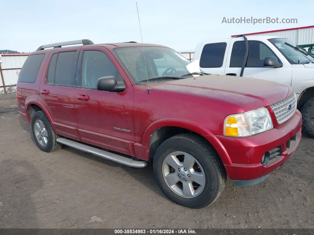 2005 Ford Explorer Limited Red vin: 1FMDU75W55UA74893