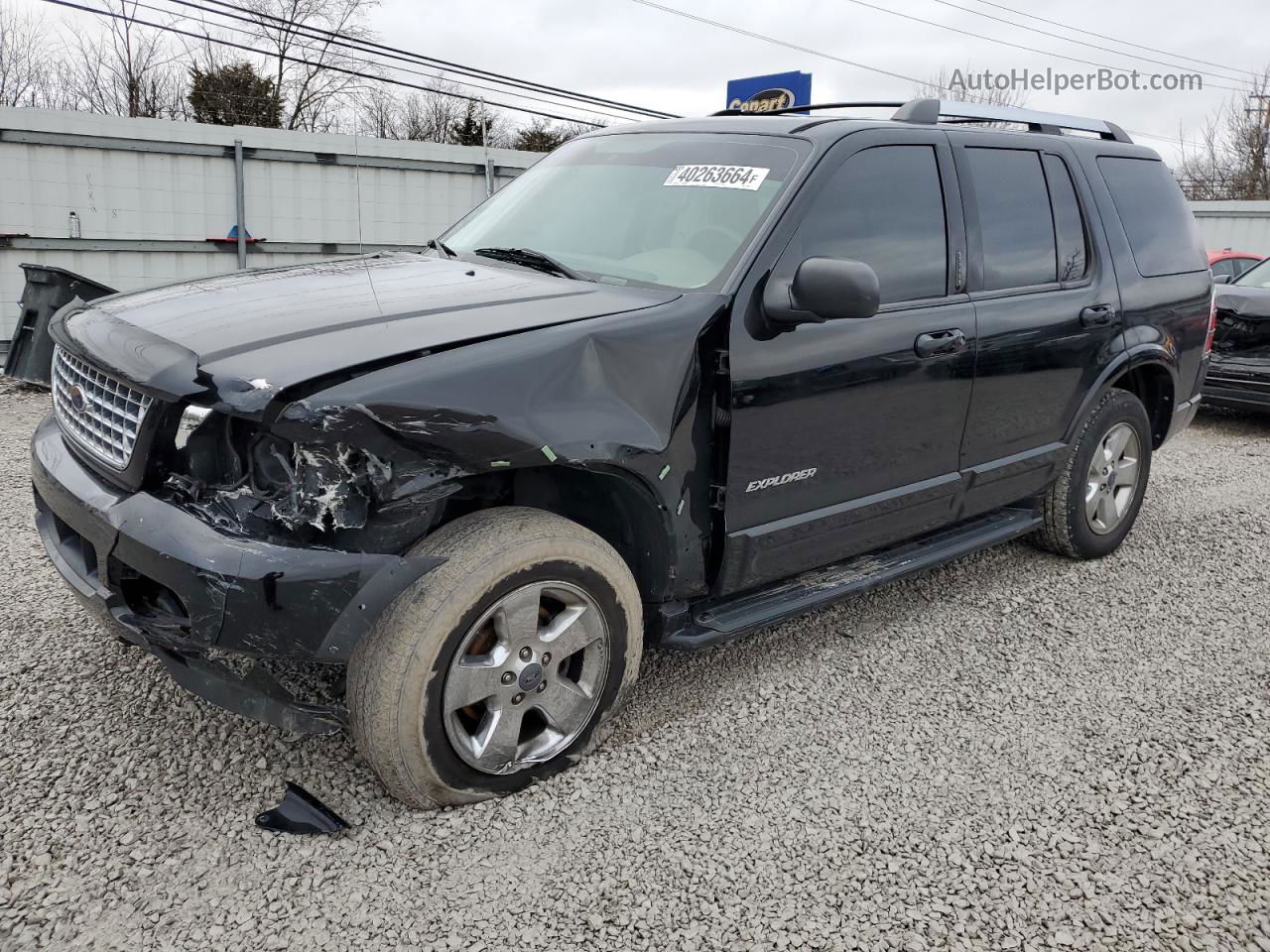 2005 Ford Explorer Limited Black vin: 1FMDU75W95UB37381