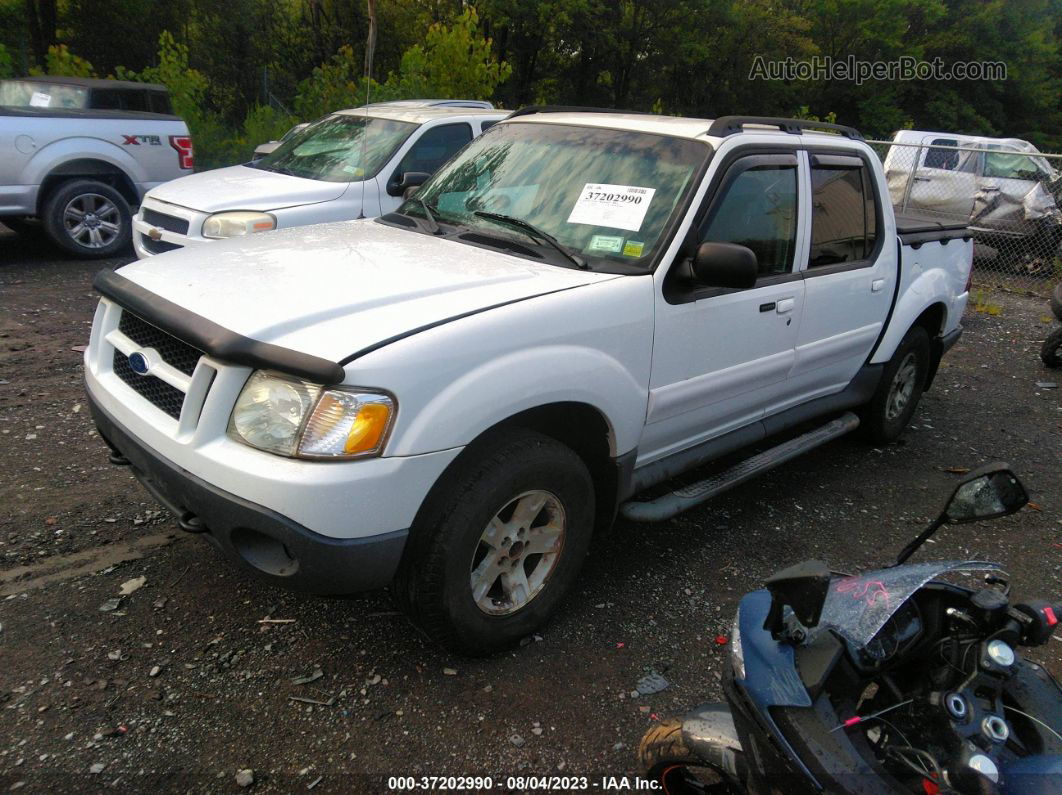 2005 Ford Explorer Sport Trac Xlt White vin: 1FMDU77K05UB68707