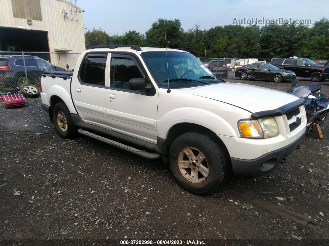 2005 Ford Explorer Sport Trac Xlt White vin: 1FMDU77K05UB68707