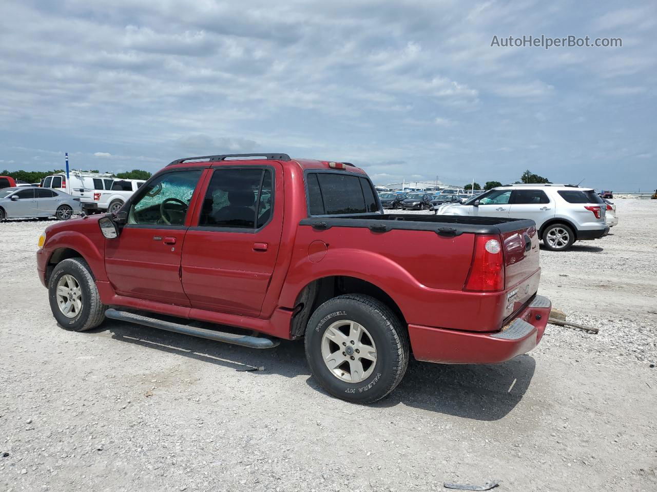 2005 Ford Explorer Sport Trac  Red vin: 1FMDU77K25UB52203