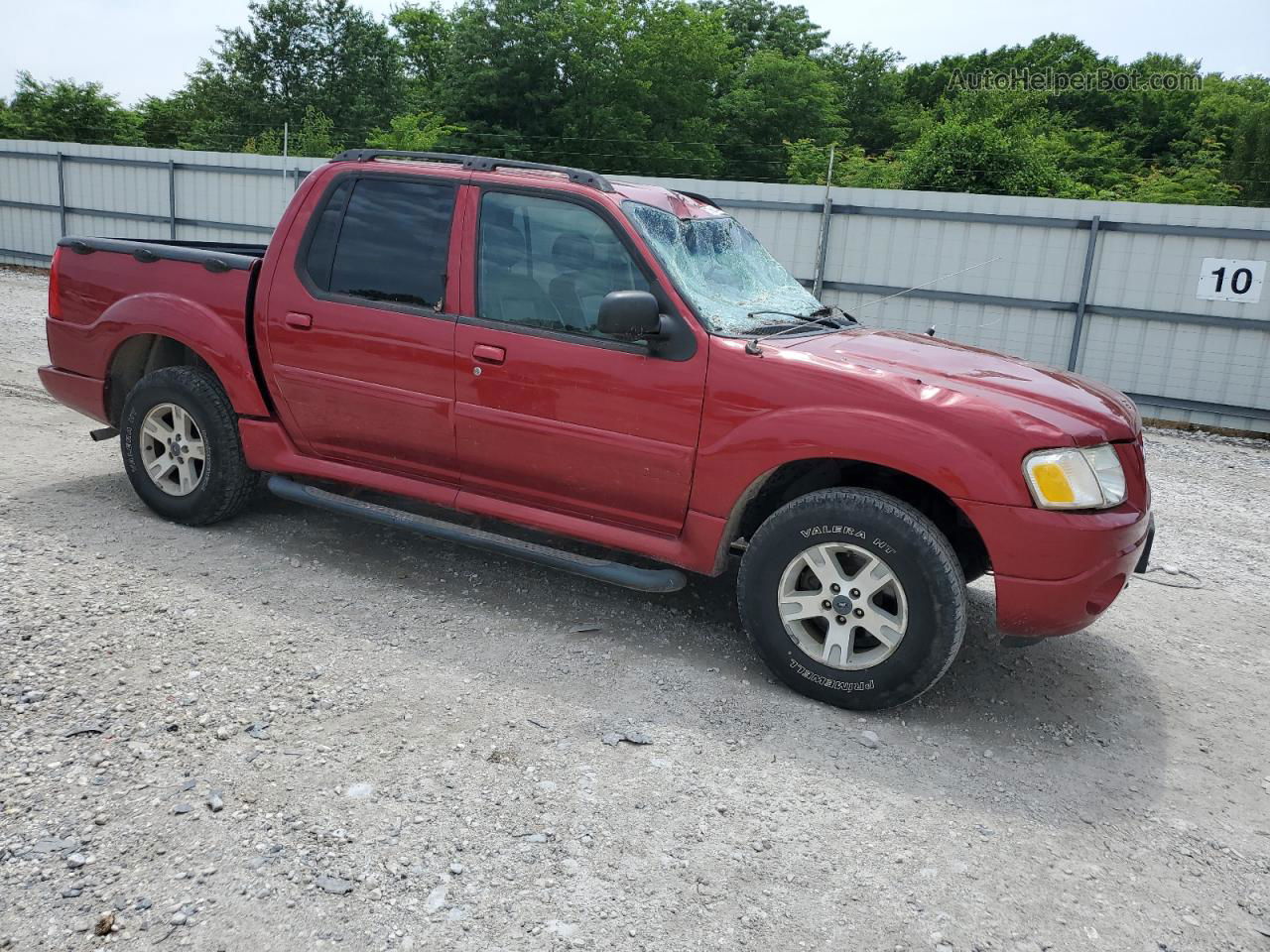 2005 Ford Explorer Sport Trac  Red vin: 1FMDU77K25UB52203