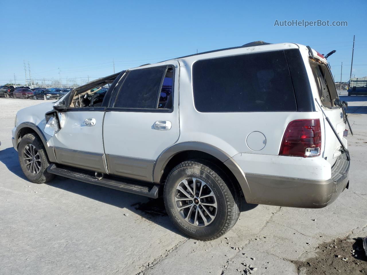 2003 Ford Expedition Eddie Bauer White vin: 1FMEU17L03LA14625