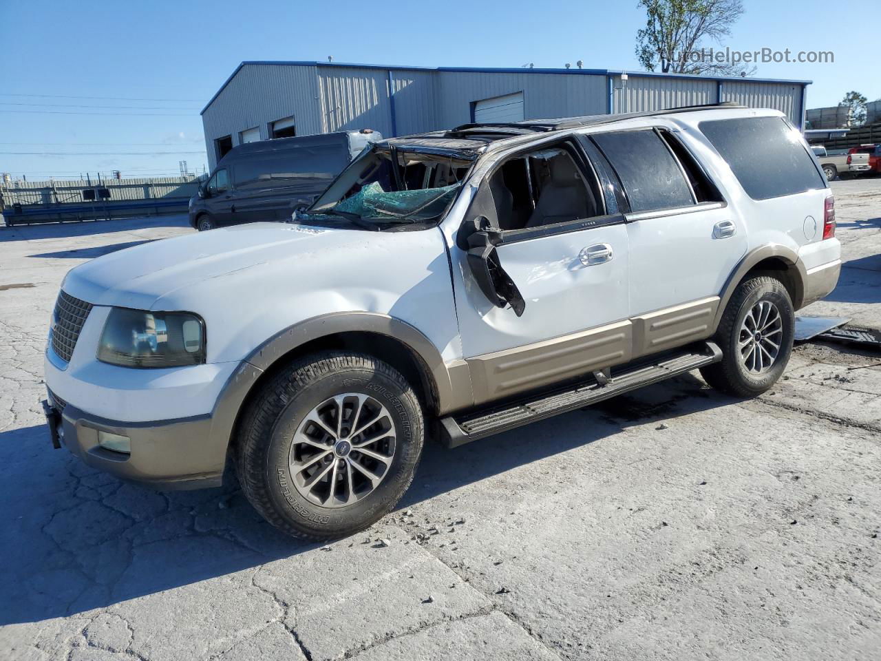 2003 Ford Expedition Eddie Bauer White vin: 1FMEU17L03LA14625