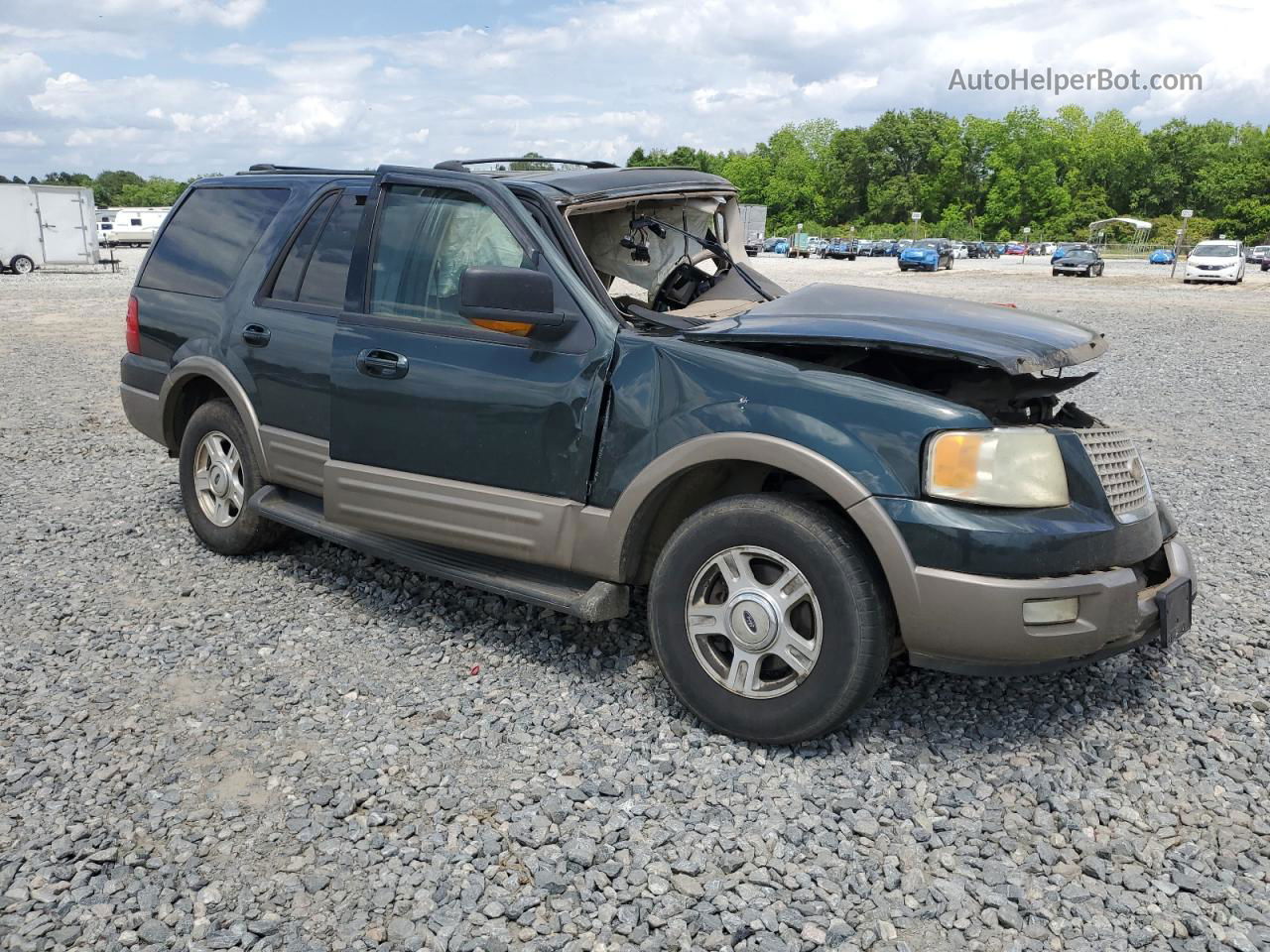 2003 Ford Expedition Eddie Bauer Green vin: 1FMEU17L03LA49326