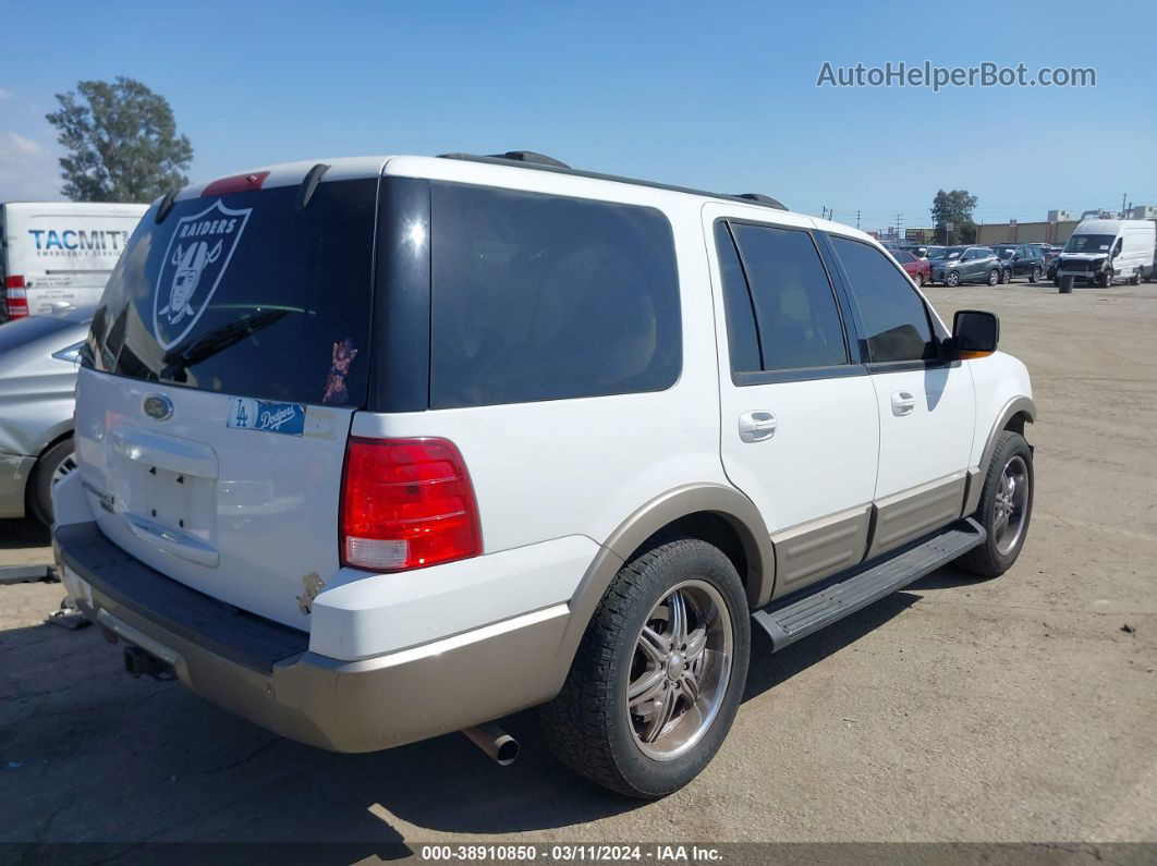 2003 Ford Expedition Eddie Bauer White vin: 1FMEU17L23LA06025