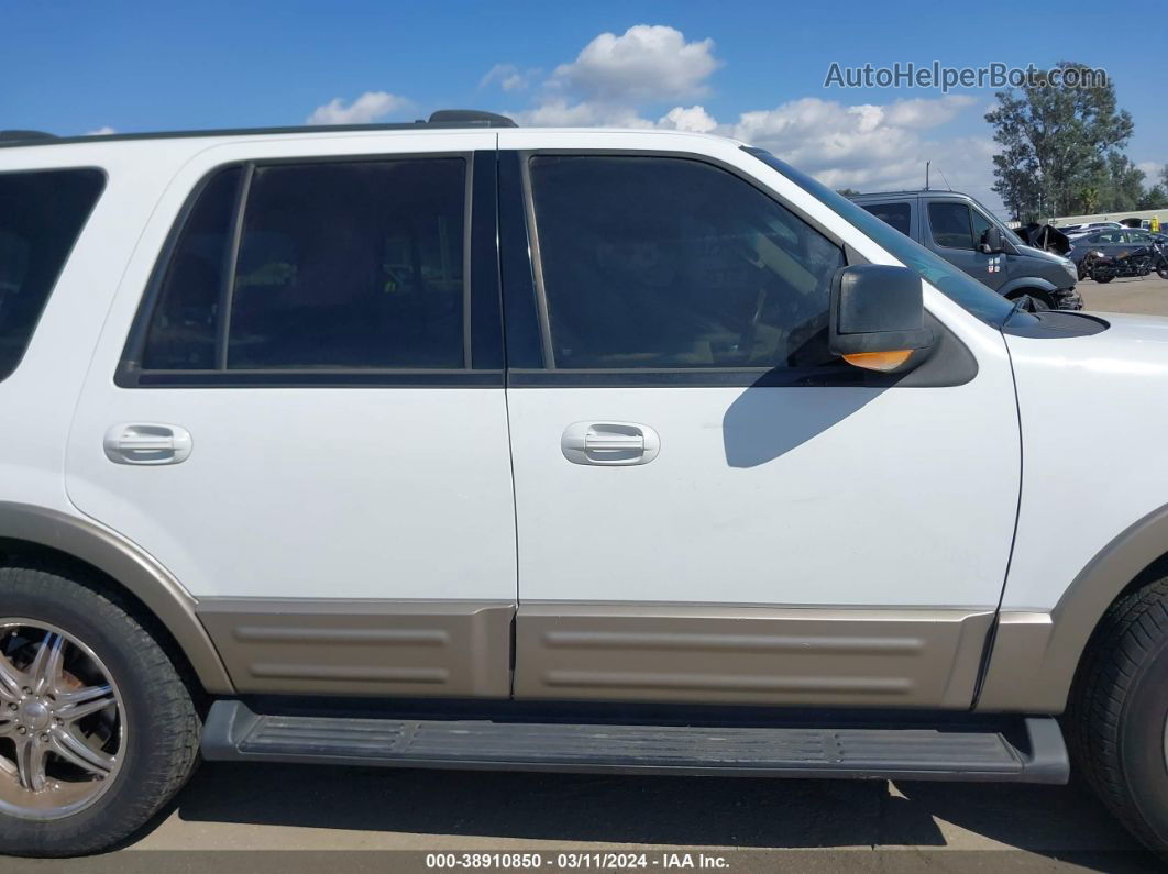 2003 Ford Expedition Eddie Bauer White vin: 1FMEU17L23LA06025