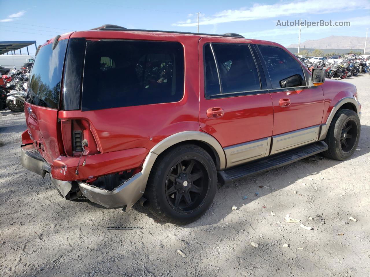 2003 Ford Expedition Eddie Bauer Red vin: 1FMEU17L53LA22882