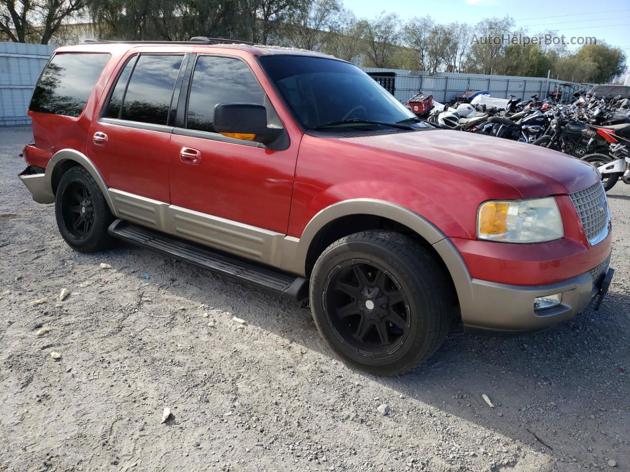 2003 Ford Expedition Eddie Bauer Red vin: 1FMEU17L53LA22882