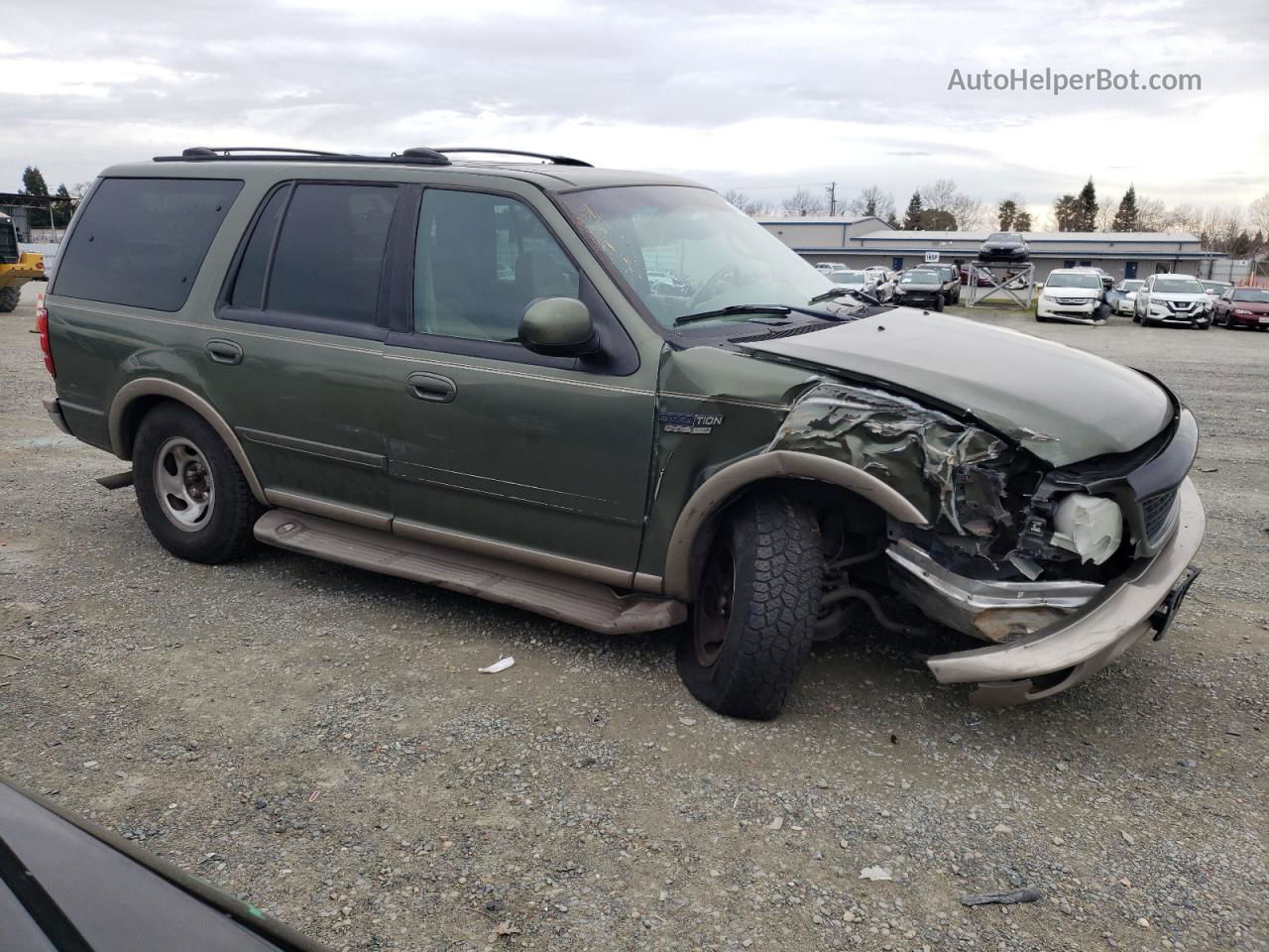 2001 Ford Expedition Eddie Bauer Green vin: 1FMEU17L61LB81617