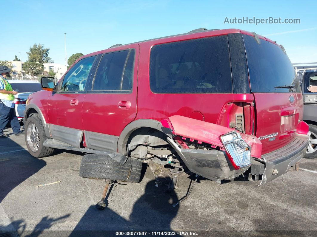 2003 Ford Expedition Eddie Bauer Red vin: 1FMEU17L73LA43989