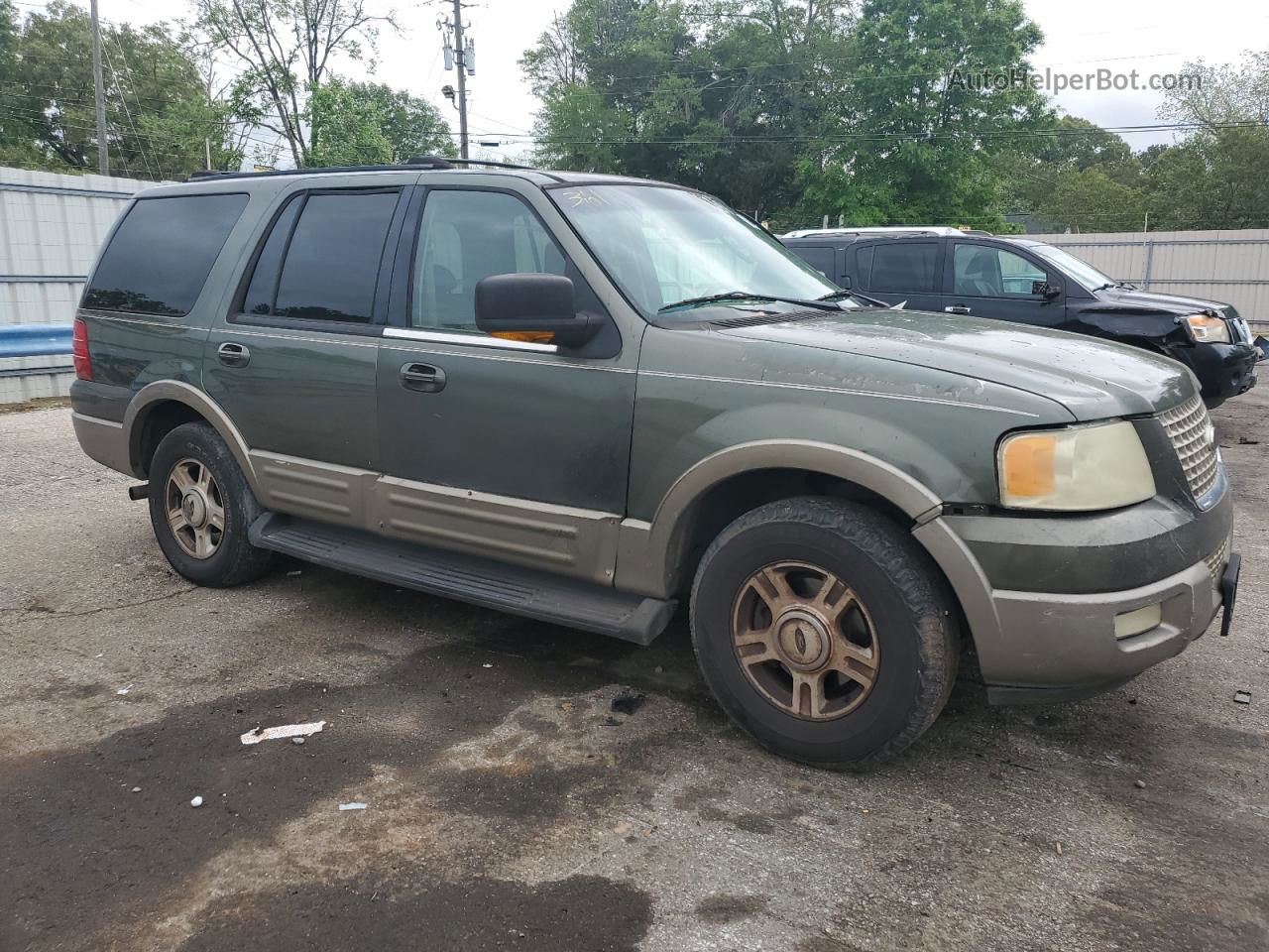 2003 Ford Expedition Eddie Bauer Зеленый vin: 1FMEU17L83LA36839