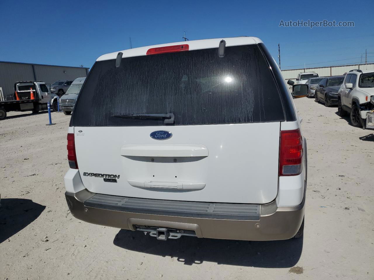 2003 Ford Expedition Eddie Bauer White vin: 1FMEU17L93LA25154