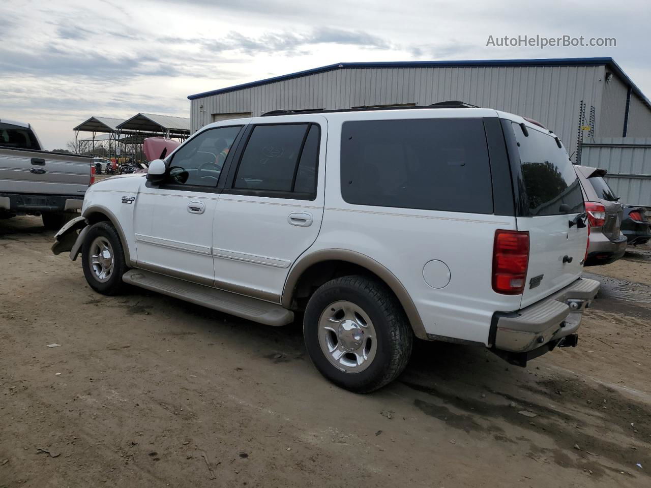 2001 Ford Expedition Eddie Bauer White vin: 1FMEU17LX1LB49091