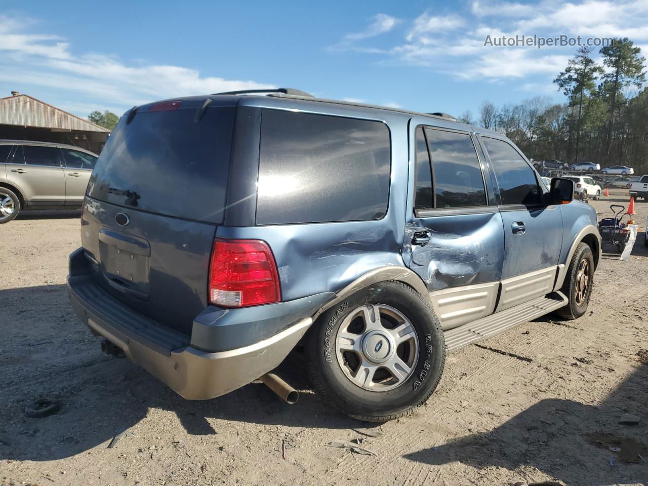 2003 Ford Expedition Eddie Bauer Blue vin: 1FMEU17W13LC16559