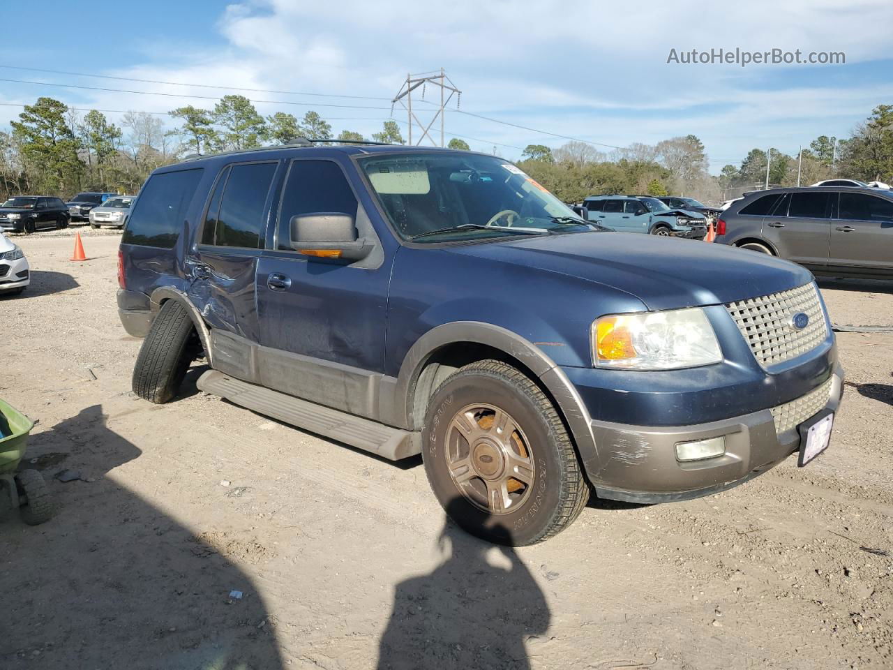 2003 Ford Expedition Eddie Bauer Blue vin: 1FMEU17W13LC16559