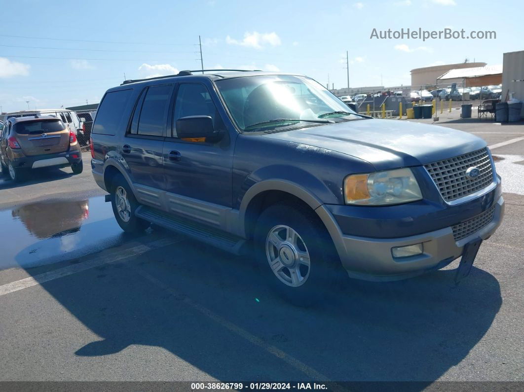 2003 Ford Expedition Eddie Bauer Синий vin: 1FMEU17W93LA55572