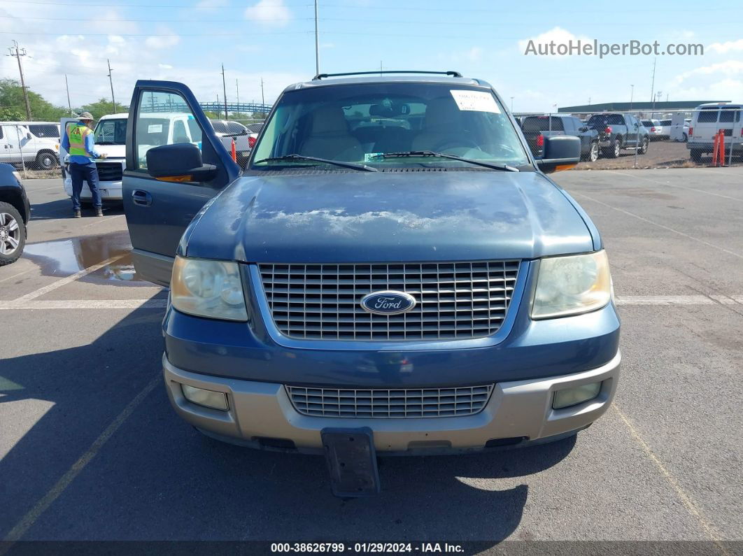 2003 Ford Expedition Eddie Bauer Синий vin: 1FMEU17W93LA55572