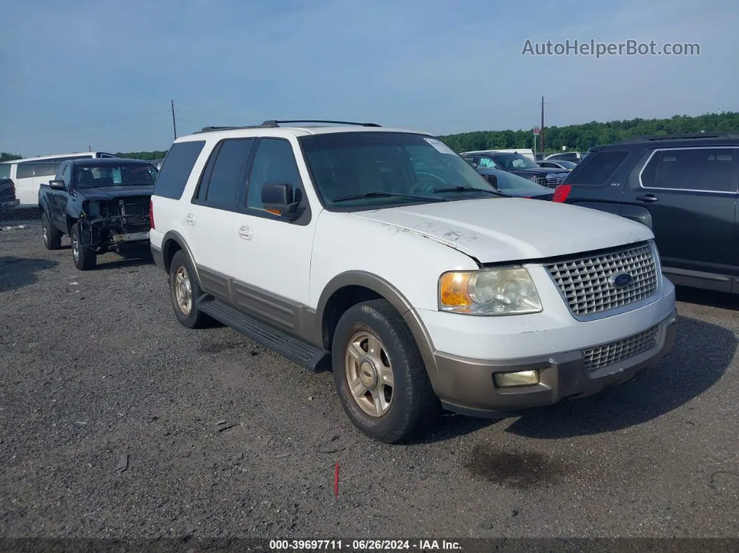 2003 Ford Expedition Eddie Bauer White vin: 1FMEU17WX3LB29999